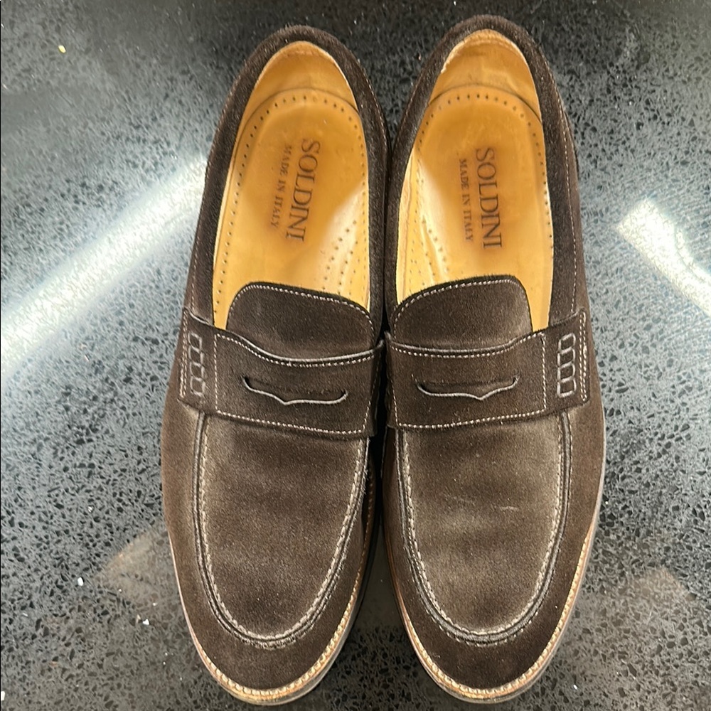 Men's Brown Suede Loafers